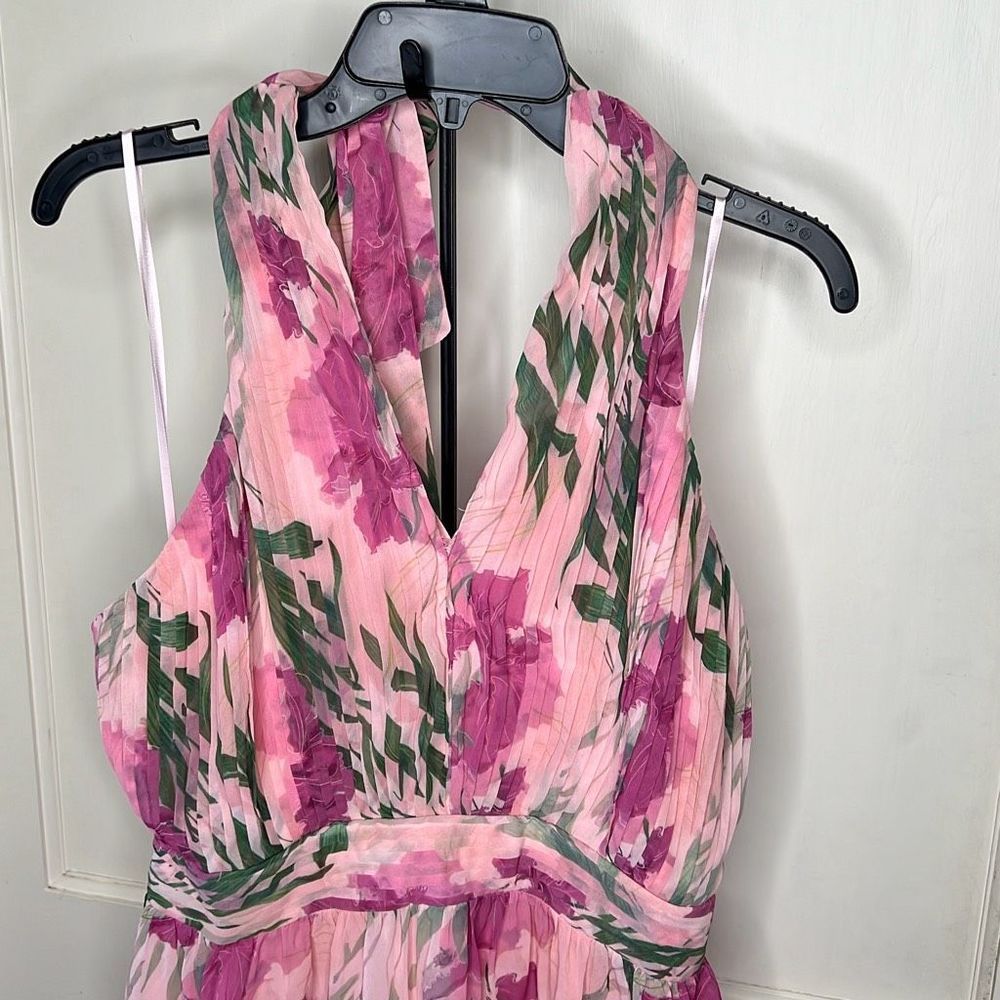 Petal & Pup Pink Floral Maxi Dress - Picture 3 of 11